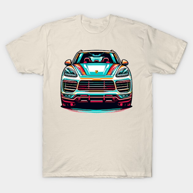 Porsche Cayenne T-Shirt by Vehicles-Art